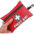 Mini First Aid Kit, 92 Pieces Small First Aid Kit - Includes Emergency Foil Blanket, Scissors for Travel, Home, Office, Vehic