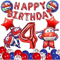 SuperWing Kuchen Deko Set - 7-teilige Cake Topper Für Kindergeburtstage