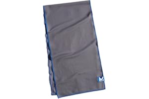 MISSION Max Plus Cooling Towel, Charcoal/Lapis Blue - Soft, Durable Microfiber - Cools Up to 3 Hours - UPF 50 Sun Protection - Machine Washable