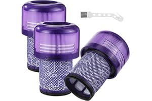 DUBUOZA 3 Piezas Filtro para Dyson V12, compatible con filtros de repuesto para Dyson V12, compatibles con aspiradora para Dyson V12 Detect Slim Absolute Extra,Replacement Part # 971517-01