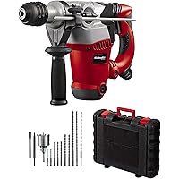 Einhell Bohrhammer-Set RT-RH 32 (1250 W, 3,5 J, Bohrleistung 32 mm, SDS-Plus-Aufnahme, Metall-Tiefenanschlag, 10 Bohrer…