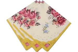 Talking Tables Lot de 20 Serviettes en Papier Floral Tea Party Truly Scrumptious Décorations de Fête, Mariage, Célébrations d'Anniversaire, Enterrement de Vie de Jeune Fille EVJF