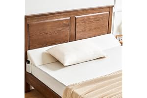 DORIFINE Bettkeil Kissen für Kopfteil Lückenfüller Zwillinge(101.6x15,2x25,4 cm)Matratze Lückenfüller(0-20cm) Bettkeil für Kopfteile Lücken zwischen Ihrem Kopfteil und Matratze, Kopfteile Kissen, Weiß