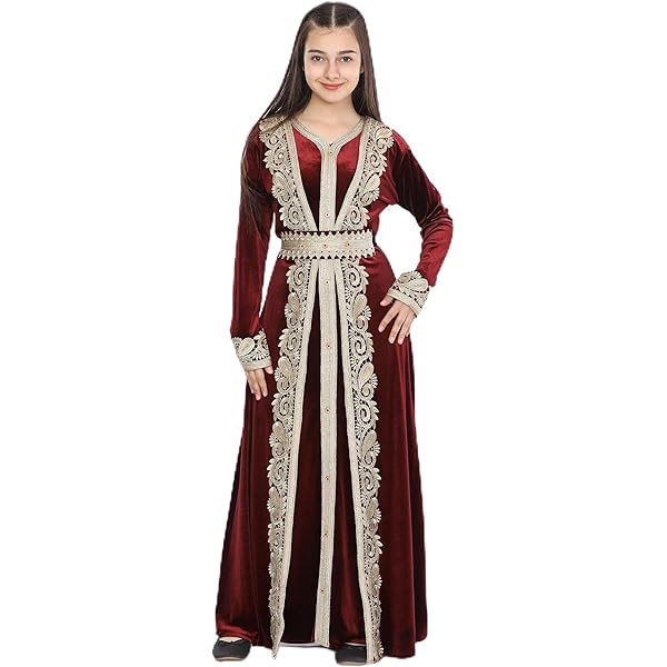 Caftan Marocain Robe Oriental Chic Moderne Luxe Bleu Royal Caftan R