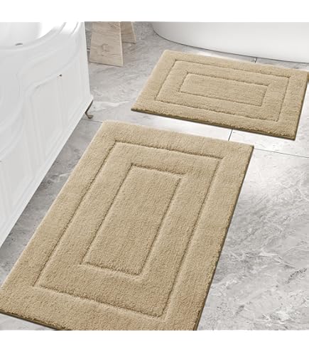 Tappeto In Cotone 3D 70x130 Cm - Morbido, Lavabile, Per Bagno, Cucina E Camera, Colore Grigio - Foto 8