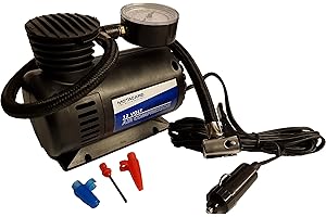 Motacare® MCMAC300 12v 300psi Tyre Air Compressor Inflator Electric Mini Compact Portable Pump Adaptors Gauge