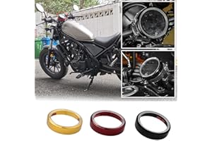 LoraBaber Armaturenbrett Messuhr Ringe Lünette Trim Tacho Sport Für Honda Rebel CMX 300 CMX 500 2017 2018 2019 Tachometer Dekoration Ring (Gold)