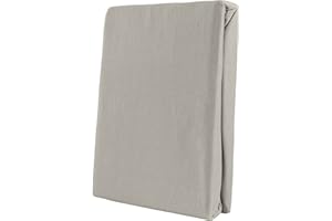 Leonado Vicenti Classic Prześcieradło z gumką, 100% bawełna, dżersej, w wielu kolorach i rozmiarach (rozmiar: 120 x 200 cm – 130 x 200 cm, kolor: szary)