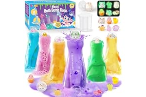 KELENO 6 Stück Badebomben für Kinder mit Überraschung Spielzeug im Inneren & Wissenschaft & Zaubertrank Flaschen Badekugeln Badespaß Badezusatz Geburtstag Geschenk Mädchen Jungen (leichtes Spielzeug)