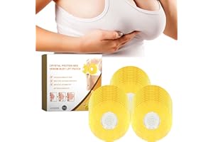 GENERISCH Moondor Gelée Royale Lot de 3 pansements d'augmentation du sein - Crystal Protein Bee Venom Bust Lift Patch 2024 New Gelée Royale - Pansements nourrissants pour le venin d'abeille - Soulève le