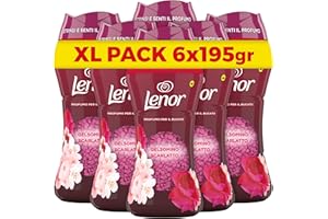 Lenor Profumatore Bucato Perle Profumate Lavatrice, Gelsomino Scarlatto, Maxi Formato 6 x 195g, Intensificatore Di Profumo