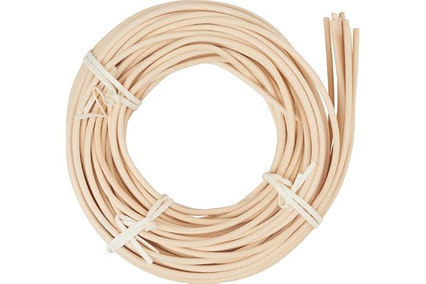 VBS rotin naturel ruban bleu Ø 4 mm Matériel de tressage rotin 4.0 mm de diamètre Fournitures pour le bricolage Tressage de paniers matériaux naturels Fournitures pour l'artisanat 125 g