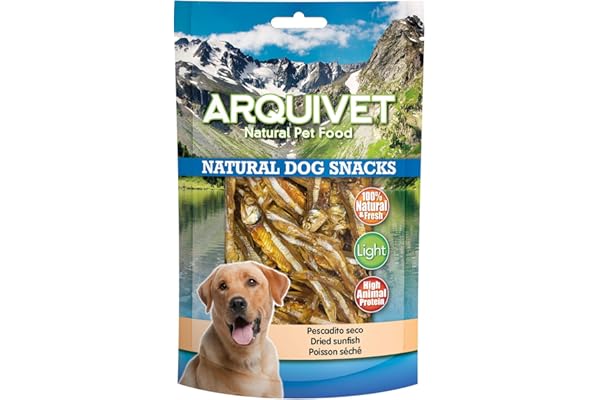 ARQUIVET Poison séché 100 g - 100% de collations naturelles - prières, récompenses et golosines pour chiens - Supplément alimentaire canine - Contenu riche en protéines
