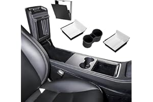 ‎LOONARA loonara SpaceMax Elite Mittelkonsolen Organizer Set – Passend für Tesla Model Y & Model 3 (inkl. Highland) – Premium Tesla Zubehör für mehr Ordnung & Platz – Einfache Installation, Hochwertiges Design