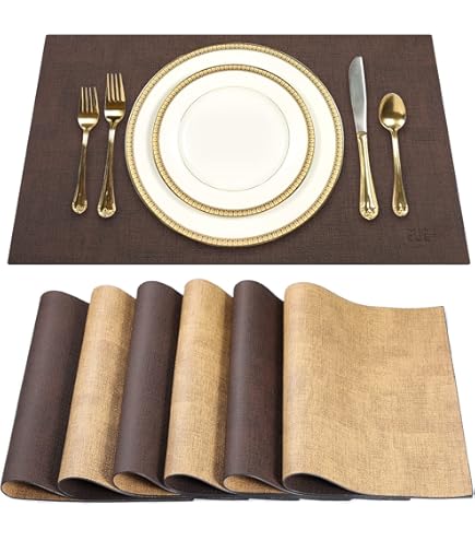 Lot De 6 Sets De Table Maha En Coton - Longueur 45 Cm X Largeur 30 Cm