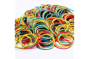 TOMOYUKI 600 pièces Elastici, anellini colorati, elastici per casa, lavoro, scuola. Una miscela elastica essenziale per l'ufficio, la casa