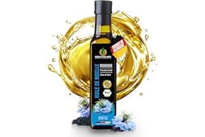 KRÄUTERLAND N A T U R - Ö L M Ü H L E Kräuterland Huile de Nigelle Bio filtrée 250 ml - 100% pure, doucement pressée à froid, égyptienne, nigella sativa, végétalienne - fraîche du moulin directement du No. 1 Fabricant d'Allemagne