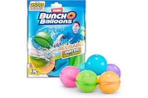 Bunch O Balloons Numero Confezione da 6 palloncini riutilizzabili, Colore Reusable Water Balloons, 56593