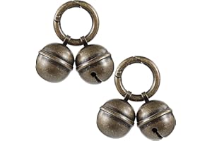 ValueBargain 4 Pcs Cat Bells for Collars Loud, Bells for Dog Collar with Quick Clips, Copper Pet Tracking Bell for Cats & Dogs
