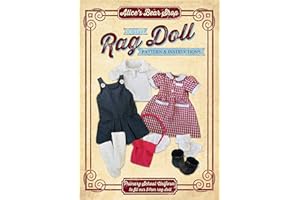 ALICE'S BEAR SHOP Rag Doll Outfit - Primary School Uniform - Pattern & Instructions -for 54cm doll