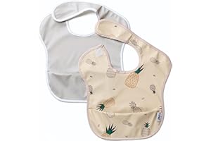 BABATÉ Kids - Pack Baberos bebe impermeables, Babero impermeable sin mangas, Babero impermeable bebe, Babero sin mangas, Baberos BLW, Babete impermeável bebe