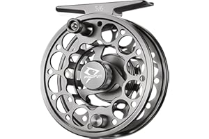 Piscifun Sword Fly Fishing Reel, CNC-Machined Aluminum Alloy Fly Reel, 3/4, 5/6, 7/8, 9/10 Weight, Black, Gunmetal, Space Gray