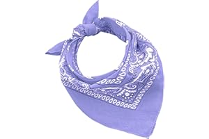 JOPHY & CO. 100% algodón BANDANA SET 3/5/10 para Mujeres Hombres Niños Unisex Único y/o Paisley Pattern COD. A644