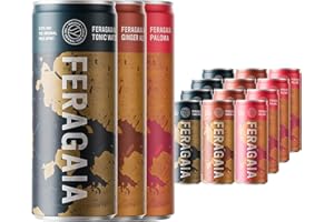 Feragaia Mixed Case - 12 Pack of Ready to Drink Cans - Premium Non-Alcoholic Cocktails - Crafted for Taste and Convenience - No More Feeling Left Out - Vegan & Gluten-Free