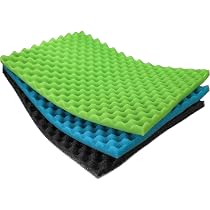 LTWHOME Filtereinsätze Aus Schaumstoff – 7-teiliges Set, Grob/fein/mittel/Carbon/Polyester