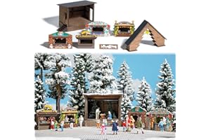 Busch 1183 Christmas Market Set HO Structure Scale Model Structure