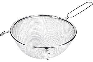 KitchenCraft - Grande Passoire Traditionnelle en Acier Inoxydable, 18 cm