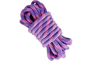 GOPEU 12MM Cuerda de poliéster Alta tenacidad. 10M. Violeta con Rosa
