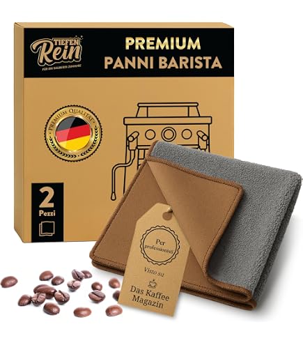 Set di 4 panni per la pulizia della macchina per caffè espresso