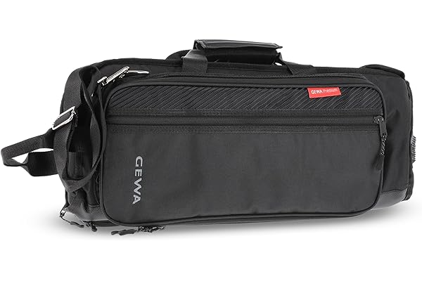 GEWA sac de transport Premium pour trompette - Cordura 600 Denier - Résistant à la déchirure et à l'eau - Rembourrage de 30 mm - Bretelles de sac à dos et bandoulière - Noir