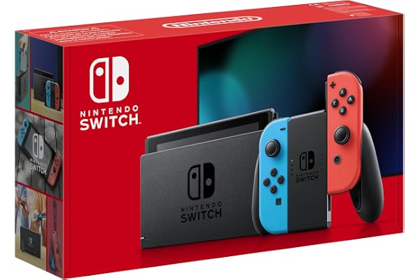 Nintendo Console Switch avec Joy-Con bleu néon et rouge néon