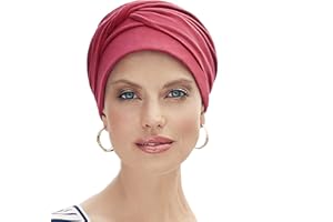 Christine Headwear Mila Turban Damen | Chemo Kopfbedeckung Damen | Kopftuch für Damen Mit Haarausfall | Chemo Mütze Damen Auf 95% Supima Cotton 5% Elastane