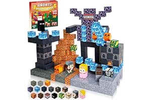 ToyUnited Magnetic Blocks Christmas, 100PCS Magnetic Building Blocks Magnetic Tiles Stacking, Construction Toys STEM Montessori Sensory Toys Gifts for Kids Ages 4 5 6 7 8 9 10