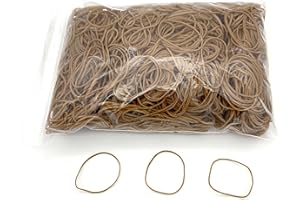 Progom - Elastiques caoutchouc - Blond (naturel) - sac de 1kg - Taille au choix (80mm x 1.7mm)