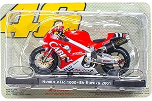 OPO 10 - Moto 1/18 de "El Doctor Valentino Rossi #46, reproduccion Compatible con Honda VTR 1000-8h Suzuka 2001 - VR106