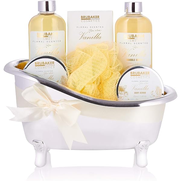 GLOSS! Bade-Set BODY LUXURIOUS GOLD – Beauty-Set Mit Vanille & Linde, Inkl. Duschgel, Badesalz & Mehr