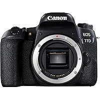 Canon EOS 77D 24.2MP Digital SLR Camera Body (Black) with 8GB Card and Bag
