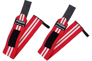 ADIX Sports - 12 Inch Power Weight Lifting Wrist Wraps Supports Gym Training Fist Straps - Sold as Pair & One Size Fits All