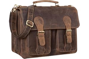 STILORD 'Kronos' Cartella insegnante Pelle Classica Borsa Lavoro Grande Uomo Donna Portadocumenti Ventiquattrore Cuoio