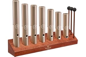 SONIC ENERGY 7-piece Wah-Wah Tube Chime Chakra Set, 432 Hz—Great for Meditation, Sound Healing, and Yoga
