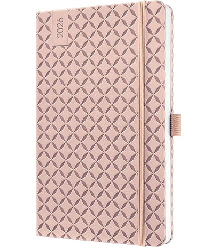 SIGEL J4351 - Wochenkalender Jolie 2024, Rosy Meringue, rosé, ca. A5