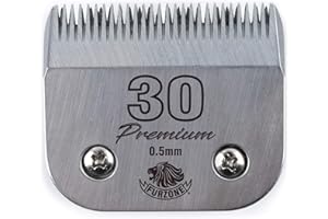 Furzone Detachable Blade - Size 30 Blade 1/50", Made of Extra Durable Japanese Steel, Compatible with Most Andis, Oster, Wahl A5 Clippers