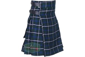 All Kilts Sports Utility kilt da uomo in lana acrilica con cinturino in pelle