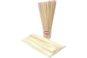 SIDRAL 100 Bastoncini per Zucchero Filato - Bastoncini da 28 cm adatti al contatto alimentare - Confezionati in Spagne (100 Bastoncini)