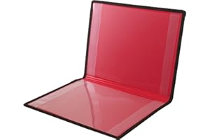 Advantus Certificate Holder, Black with Red Lining, Dual Pockets, 9 x 12 Inches (ANG204)