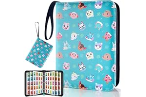 JoyHood Classeur Cartes pour ACNH Mini Carte, Imperméable Albums pour Cartes Livre Rangement Carte pour Mini Cartes NFC Tag- 300 Emplacements